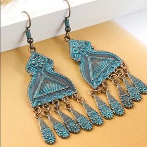 Boho Dangle Tassel Drop Earrings